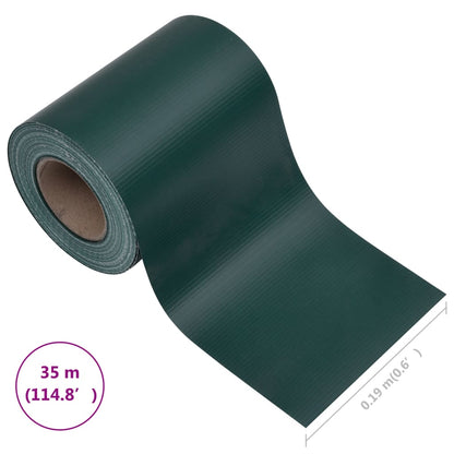 Berkfield  Garden Privacy Screen PVC 35x0.19 m Matte Green