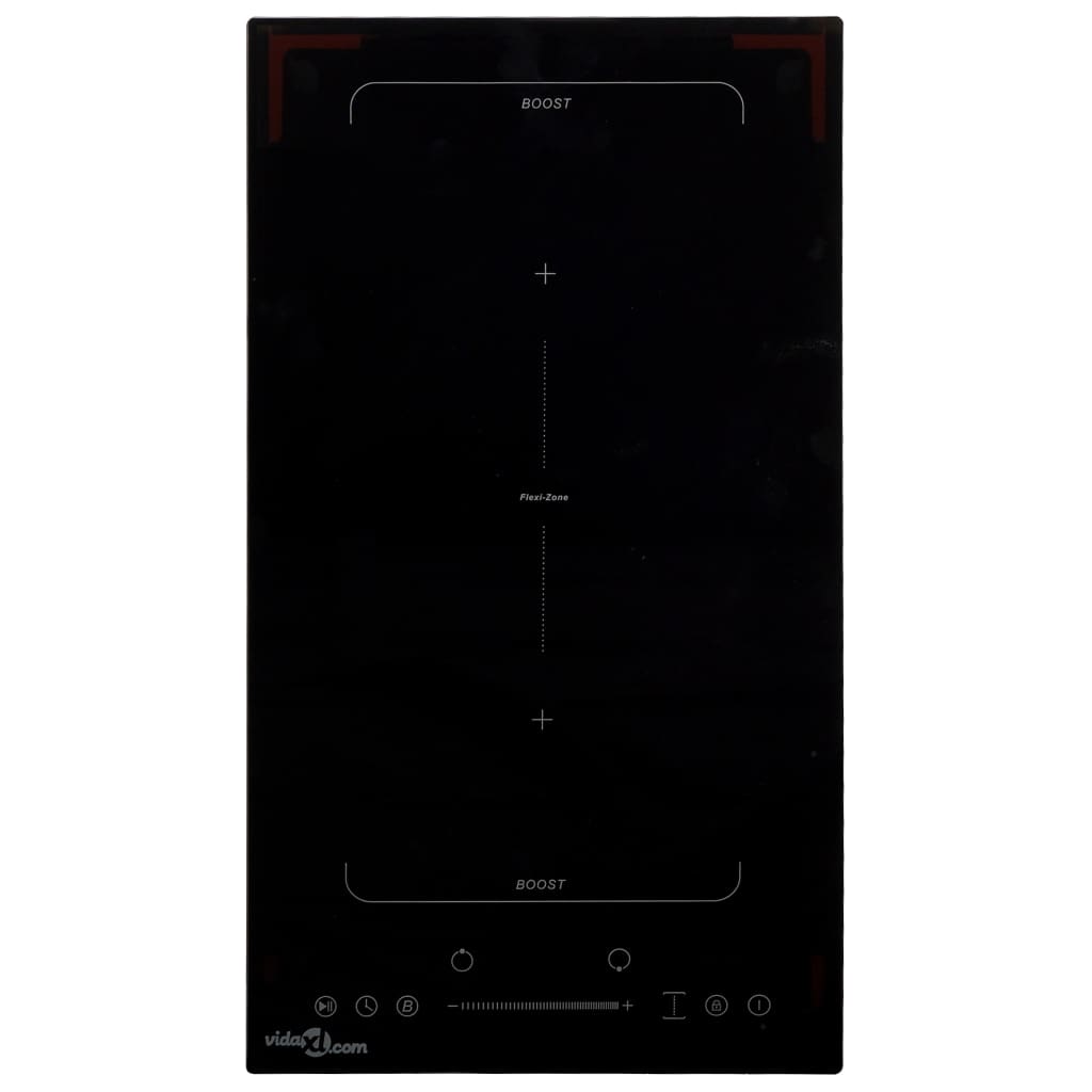 Berkfield Flexizone Induction Hob with 2 Burners Touch Control 3500W