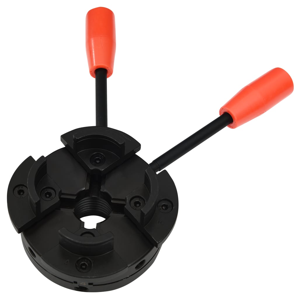 Berkfield 4 Jaw Wood Chuck with M33 Connection Steel 100 mm