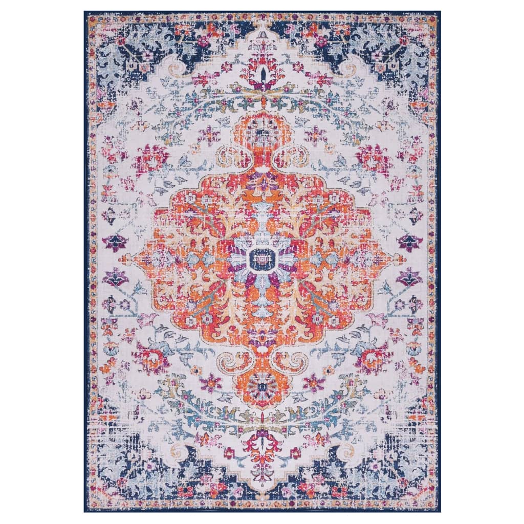 Berkfield Printed Rug Multicolour 160x230 cm Fabric