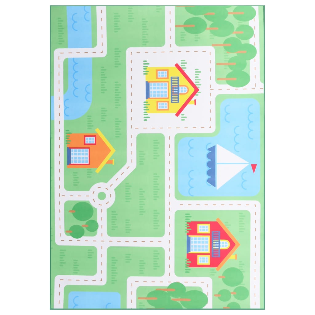 Berkfield Printed Rug Multicolour 160x230 cm Fabric