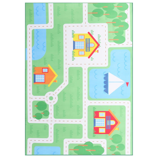 Berkfield Printed Rug Multicolour 160x230 cm Fabric