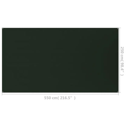 Berkfield Tent Carpet 250x550 cm Dark Green HDPE