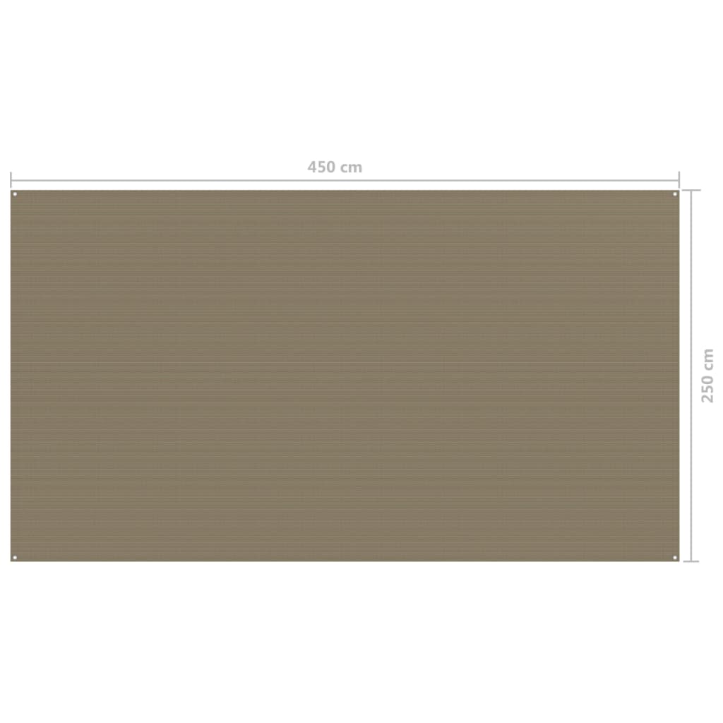 Berkfield Tent Carpet 250x450 cm Taupe