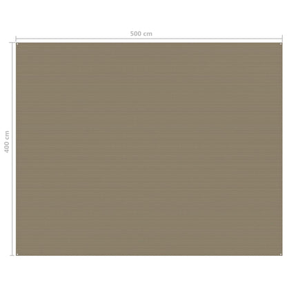 Berkfield Tent Carpet 400x500 cm Taupe