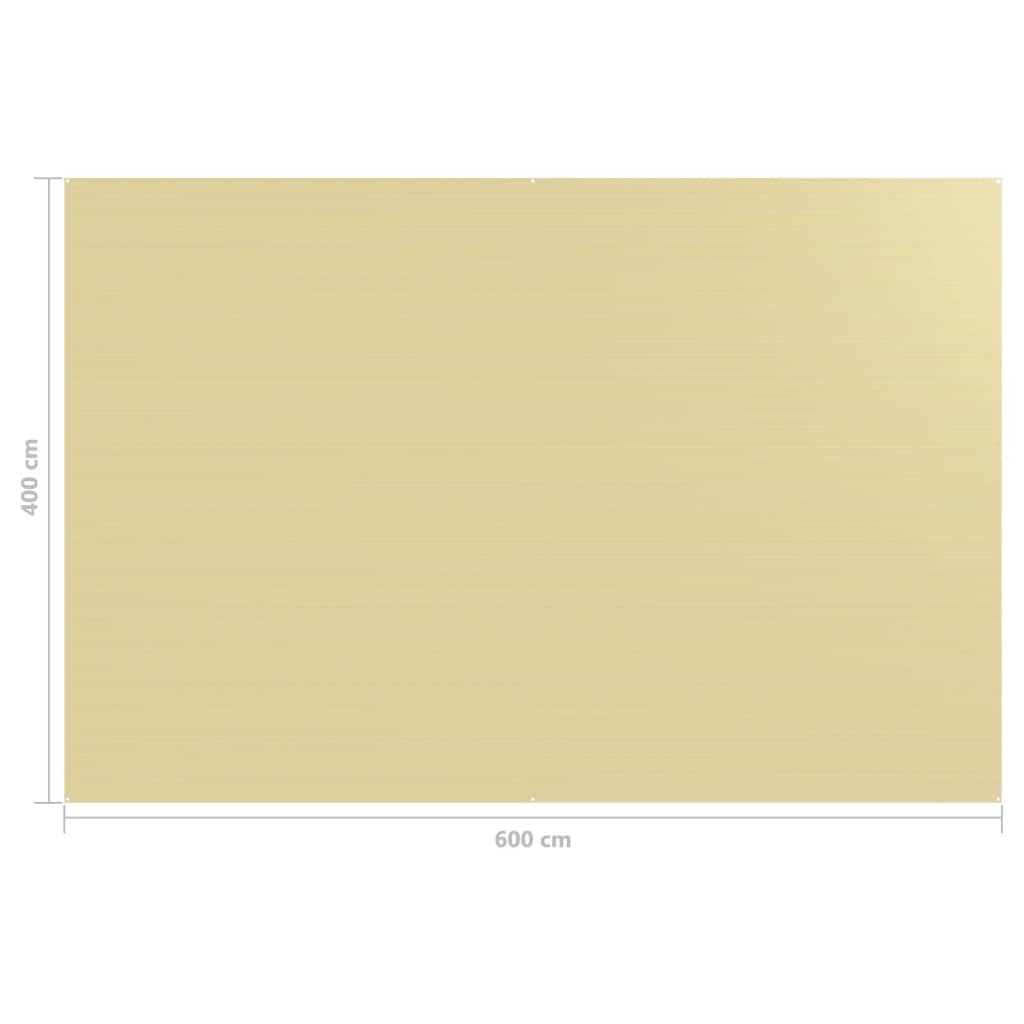 Berkfield Tent Carpet 400x600 cm Beige