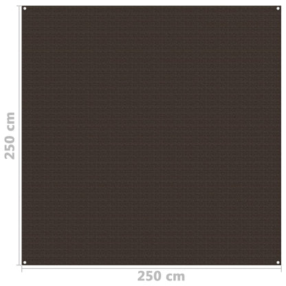 Berkfield Tent Carpet 250x250 cm Brown