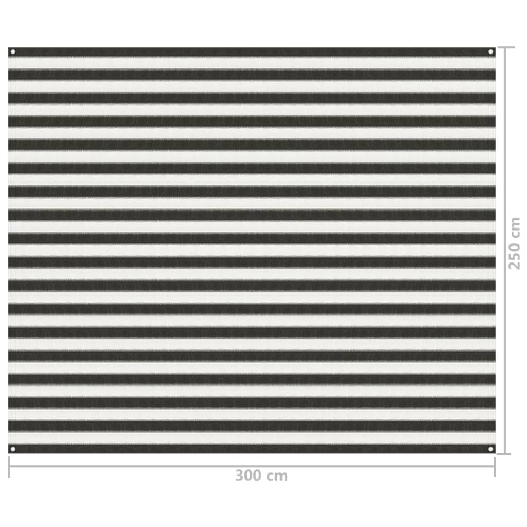 Berkfield Tent Carpet 250x300 cm Anthracite and White