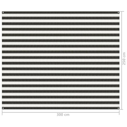 Berkfield Tent Carpet 250x300 cm Anthracite and White