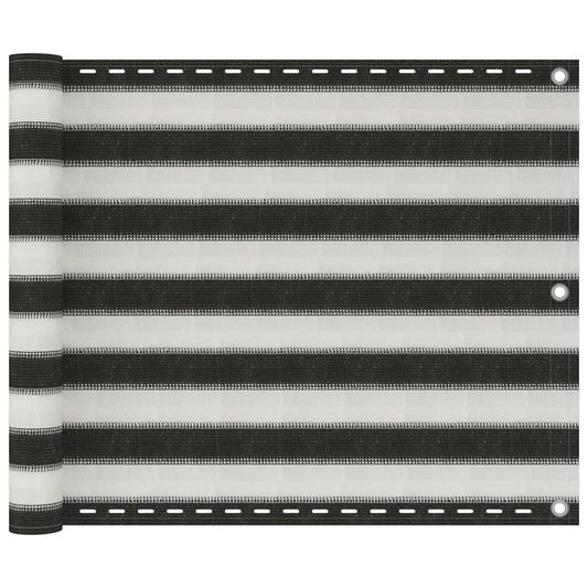 Berkfield Balcony Screen HDPE 75x500 cm Anthracite and White