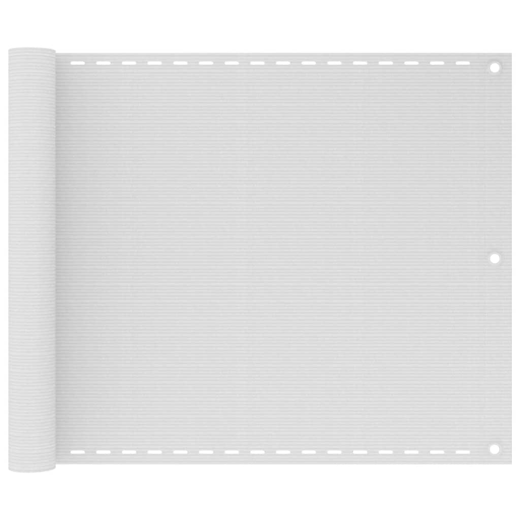 Berkfield Balcony Screen White 75x500 cm HDPE