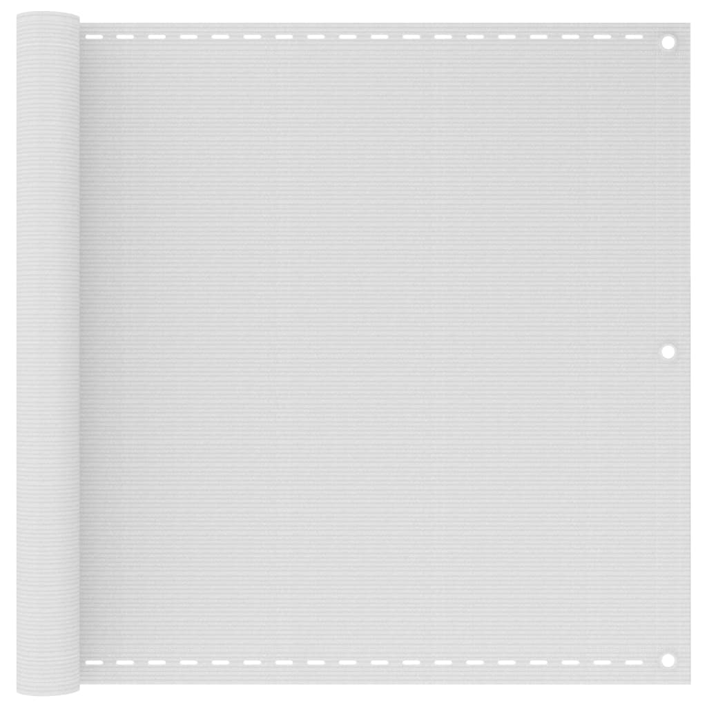 Berkfield Balcony Screen White 90x500 cm HDPE