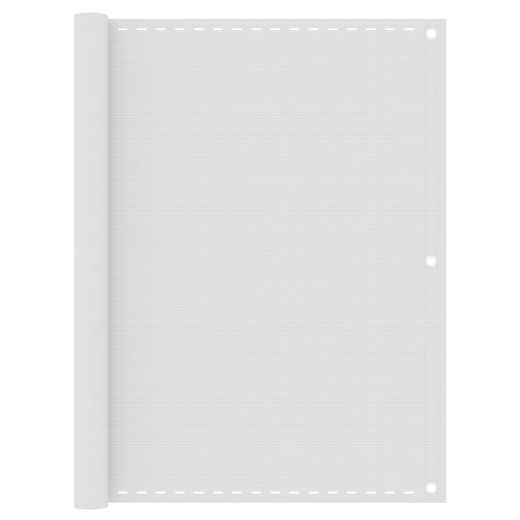 Berkfield Balcony Screen White 120x400 cm HDPE