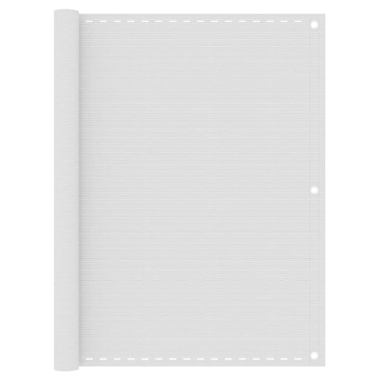 Berkfield Balcony Screen White 120x400 cm HDPE
