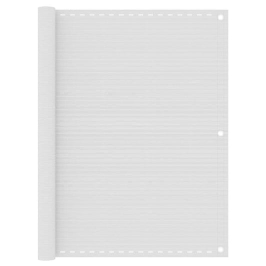 Berkfield Balcony Screen White 120x500 cm HDPE