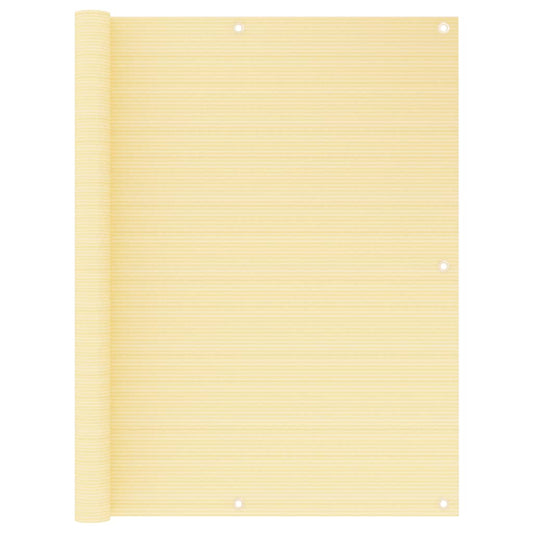 Berkfield Balcony Screen Beige 120x300 cm HDPE
