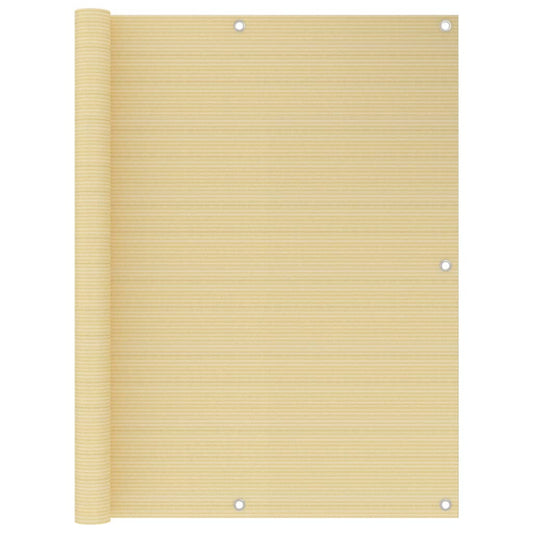 Berkfield Balcony Screen Beige 120x400 cm HDPE