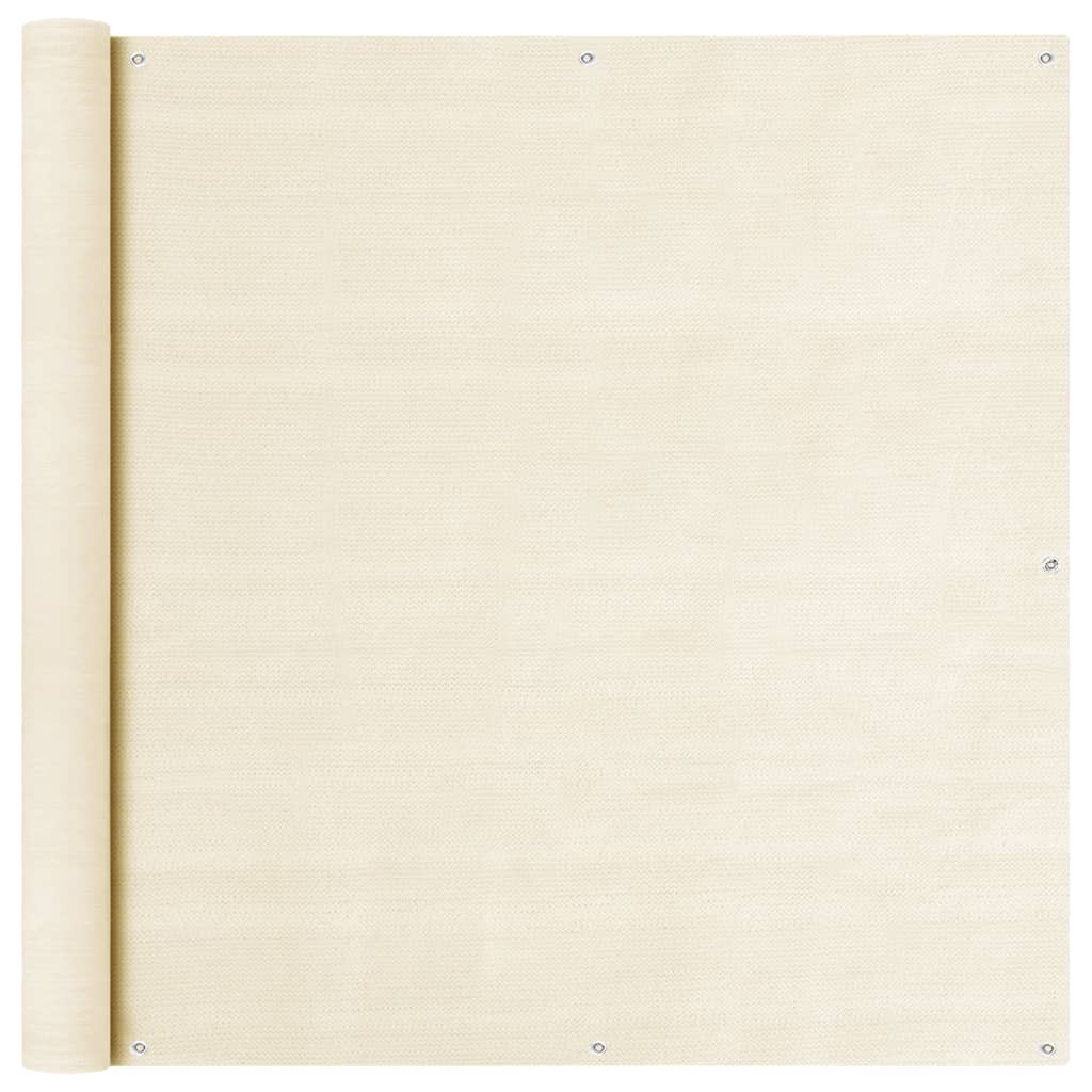 Berkfield Balcony Screen Cream 120x300 cm HDPE