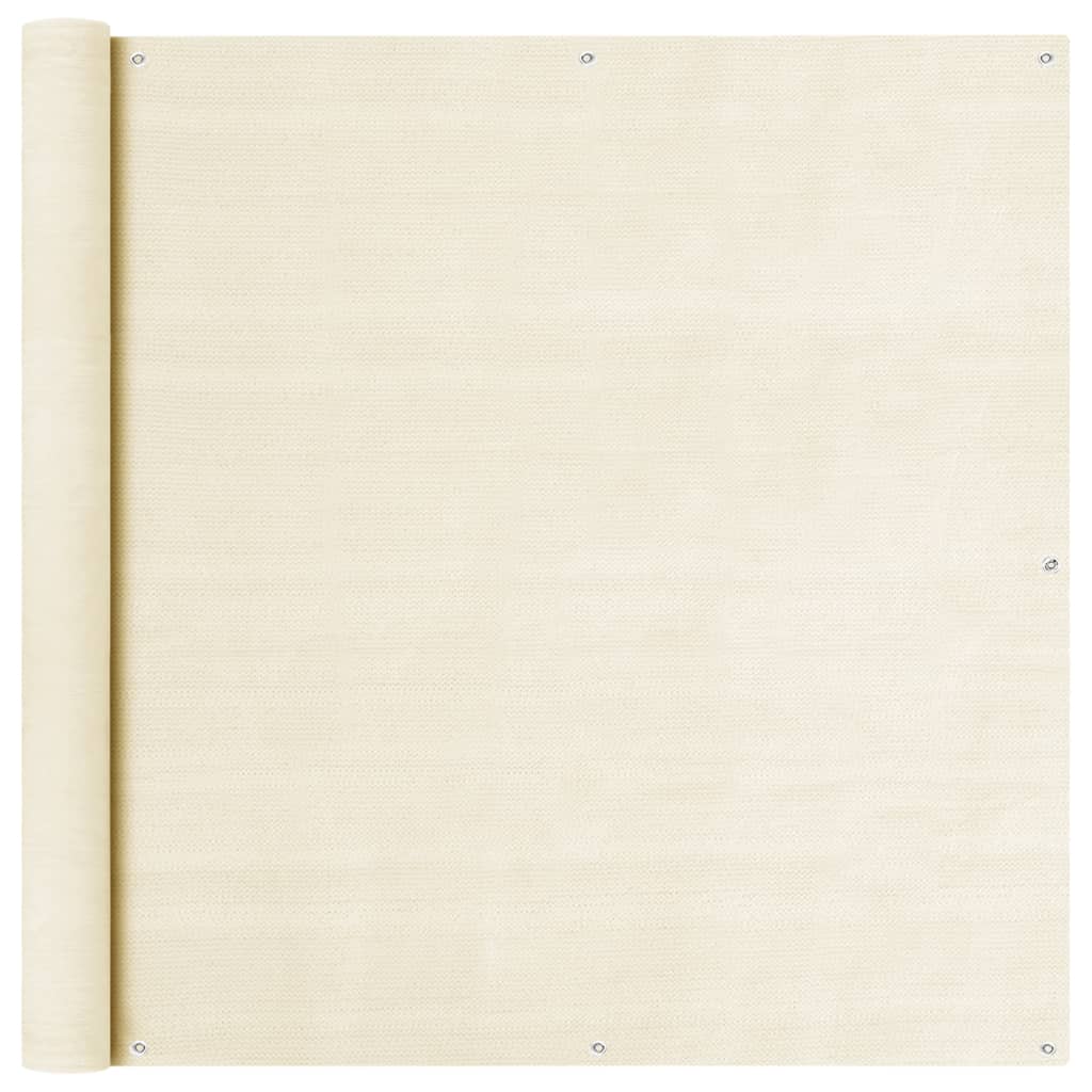 Berkfield Balcony Screen Cream 120x600 cm HDPE