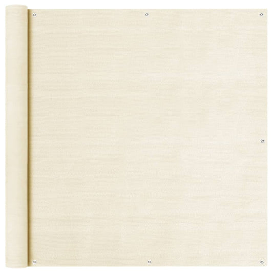 Berkfield Balcony Screen Cream 120x600 cm HDPE