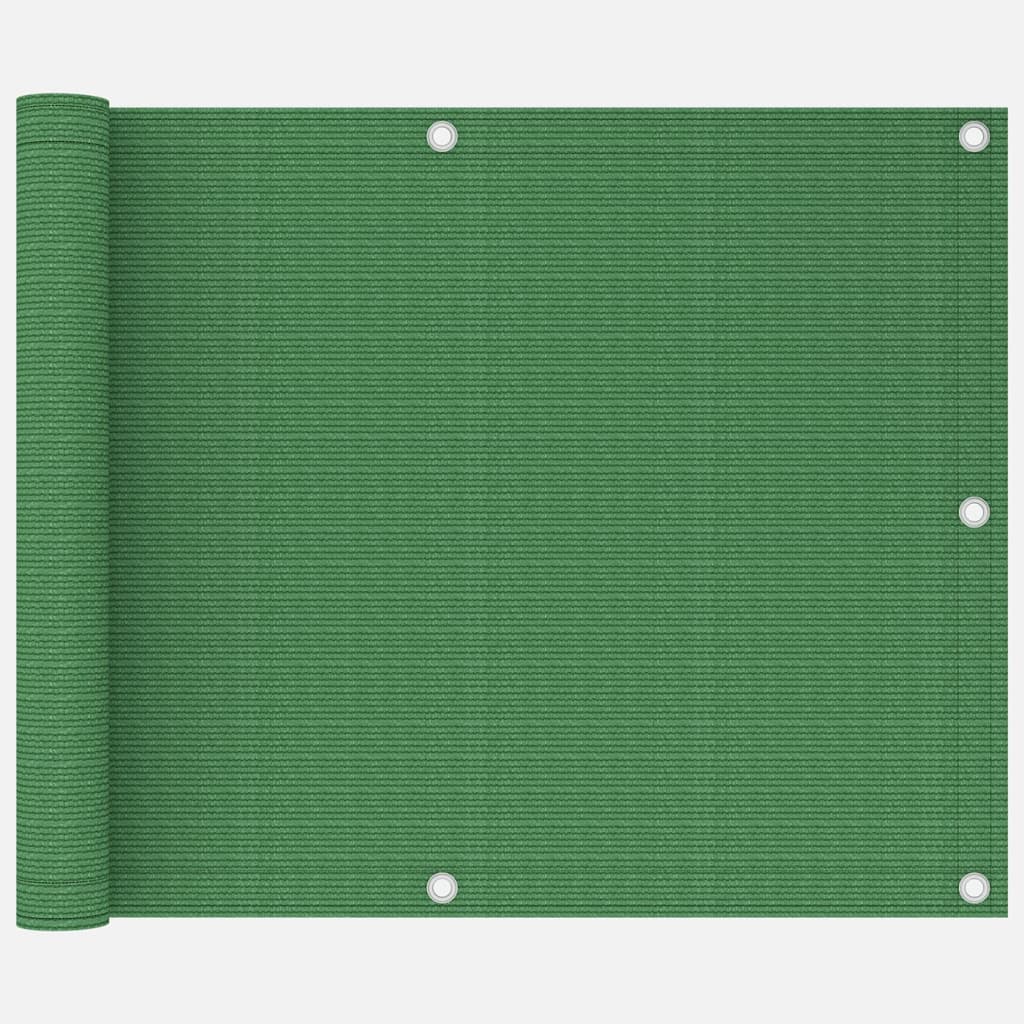 Berkfield Balcony Screen Light Green 75x300 cm HDPE