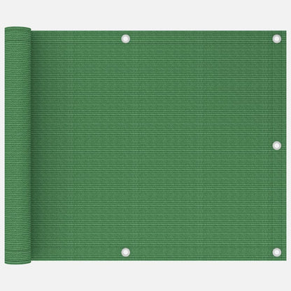 Berkfield Balcony Screen Light Green 75x300 cm HDPE