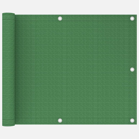 Berkfield Balcony Screen Light Green 75x600 cm HDPE
