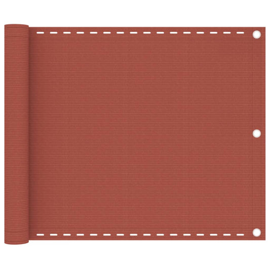 Berkfield Balcony Screen Terracotta 75x300 cm HDPE