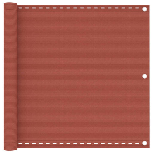 Berkfield Balcony Screen Terracotta 90x400 cm HDPE