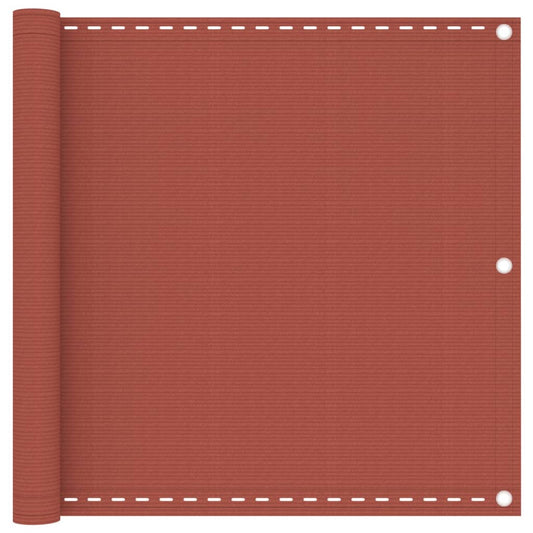 Berkfield Balcony Screen Terracotta 90x500 cm HDPE