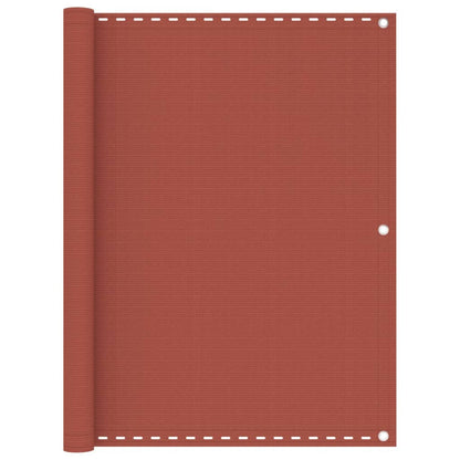 Berkfield Balcony Screen Terracotta 120x400 cm HDPE
