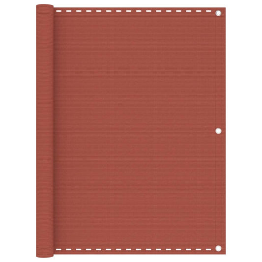 Berkfield Balcony Screen Terracotta 120x600 cm HDPE