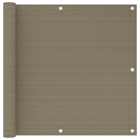 Berkfield Balcony Screen Taupe 90x300 cm HDPE