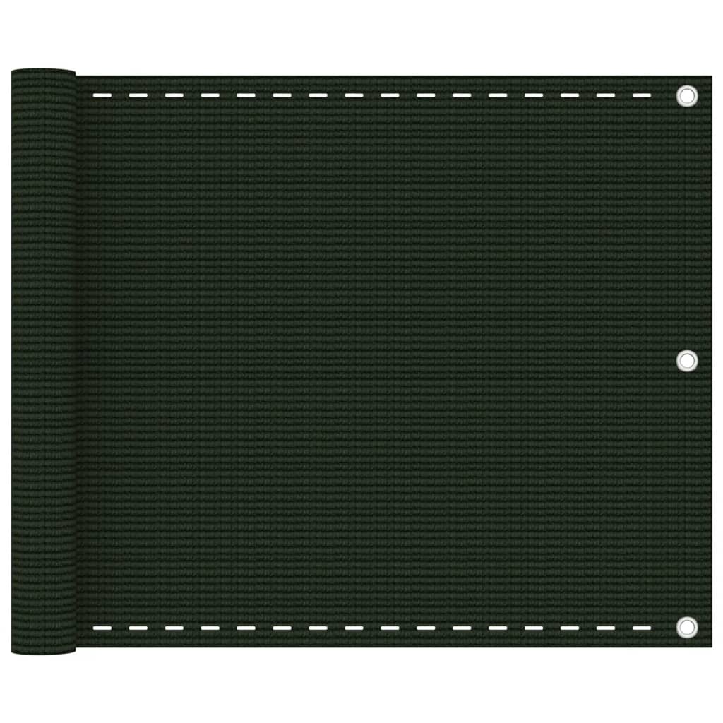 Berkfield Balcony Screen Dark Green 75x300 cm HDPE