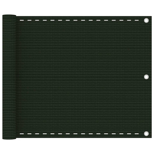 Berkfield Balcony Screen Dark Green 75x300 cm HDPE