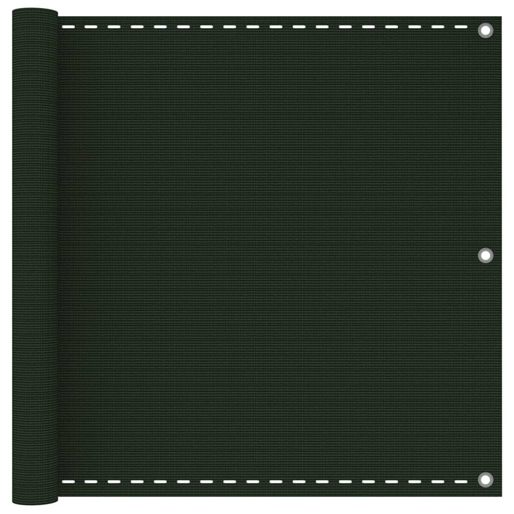 Berkfield Balcony Screen Dark Green 90x400 cm HDPE