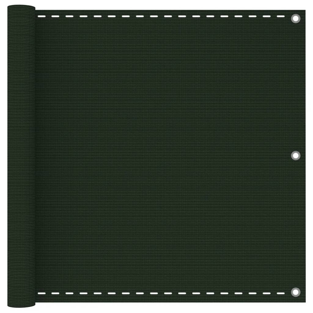 Berkfield Balcony Screen Dark Green 90x500 cm HDPE