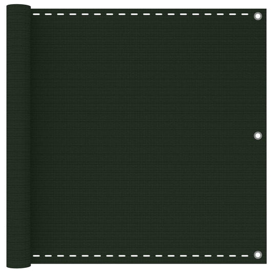 Berkfield Balcony Screen Dark Green 90x600 cm HDPE