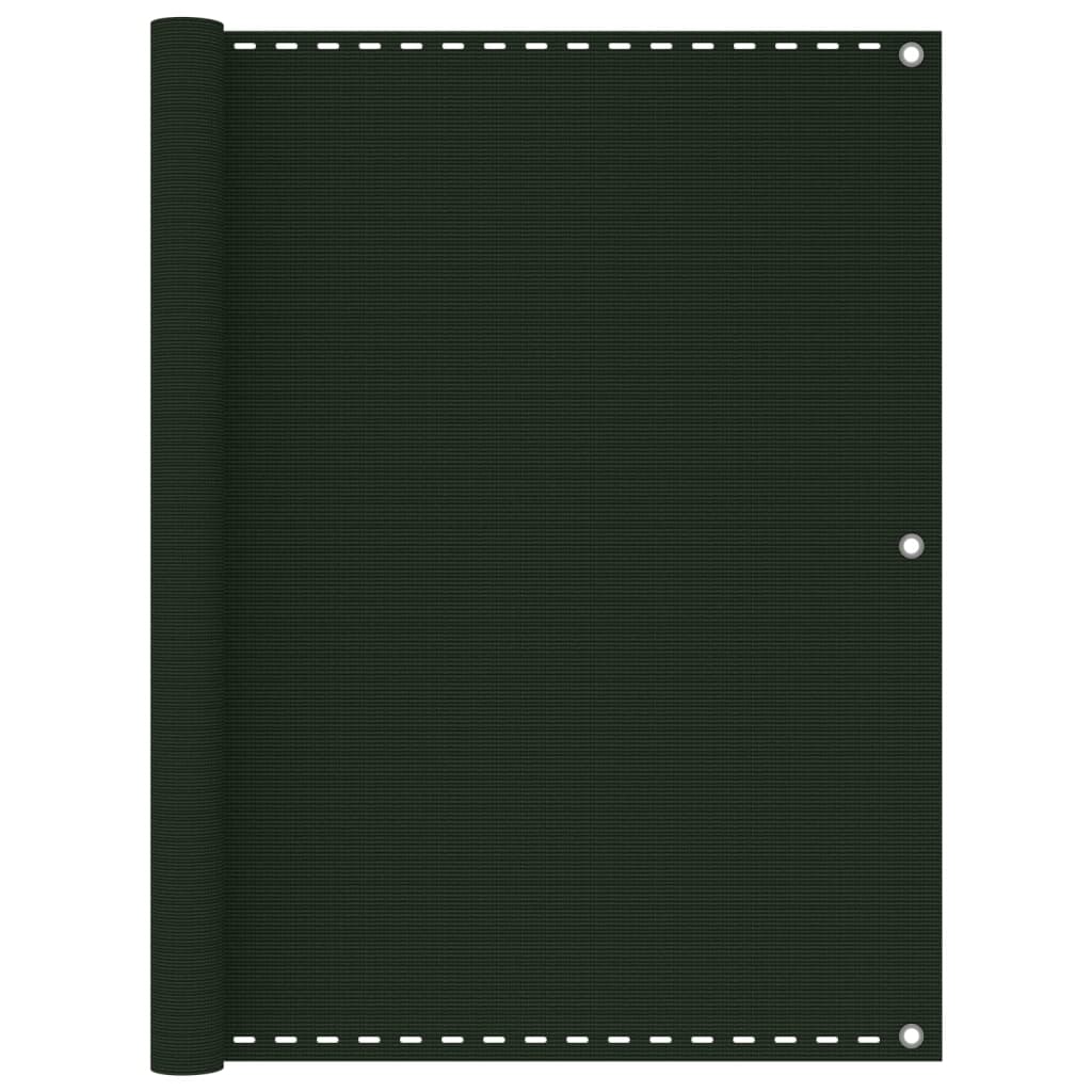 Berkfield Balcony Screen Dark Green 120x300 cm HDPE