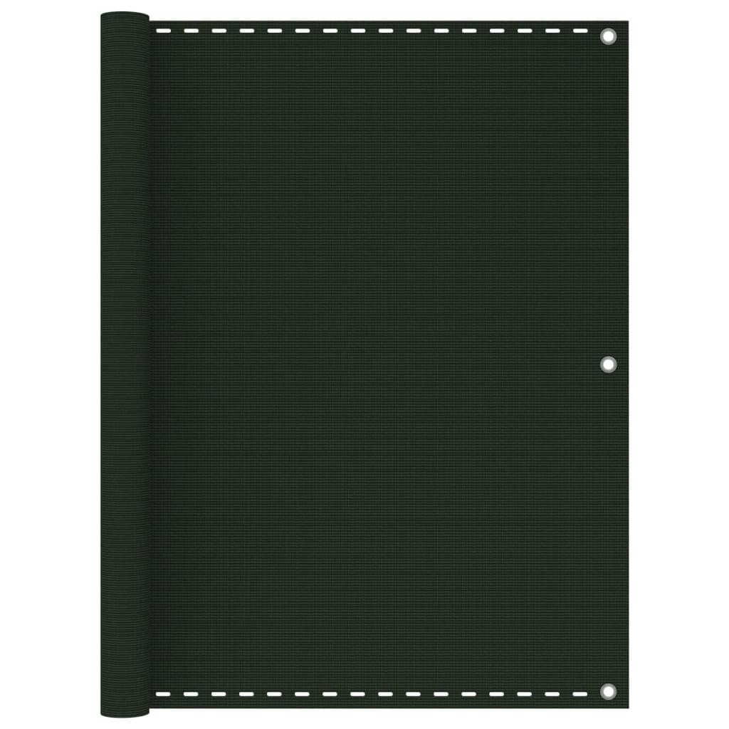 Berkfield Balcony Screen Dark Green 120x400 cm HDPE