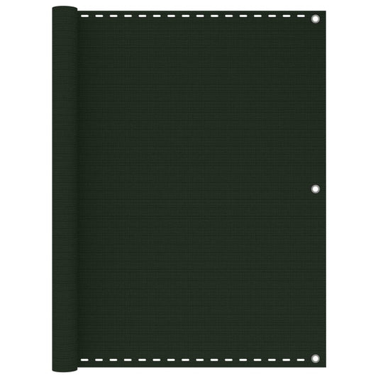 Berkfield Balcony Screen Dark Green 120x600 cm HDPE