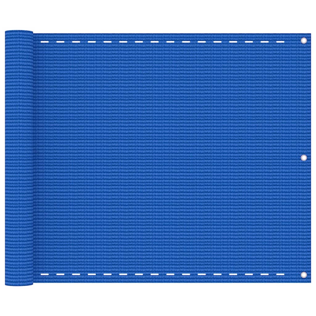 Berkfield Balcony Screen Blue 75x500 cm HDPE