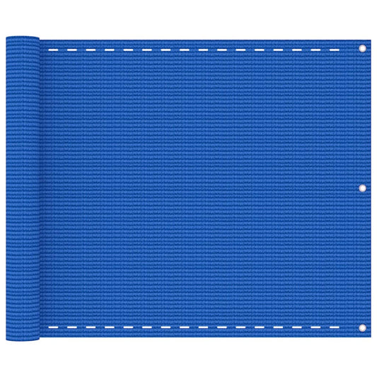 Berkfield Balcony Screen Blue 75x500 cm HDPE
