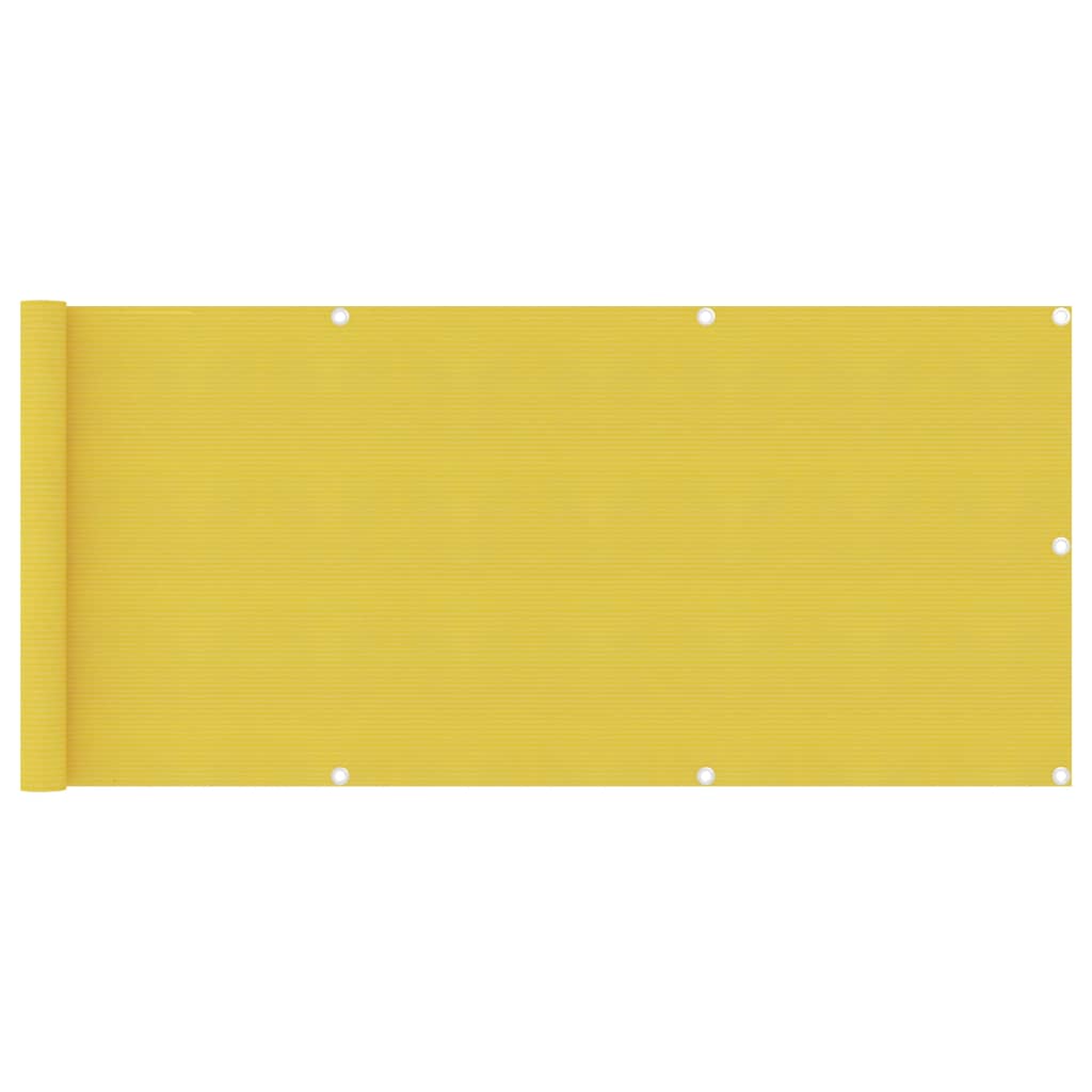Berkfield Balcony Screen Yellow 75x300 cm HDPE