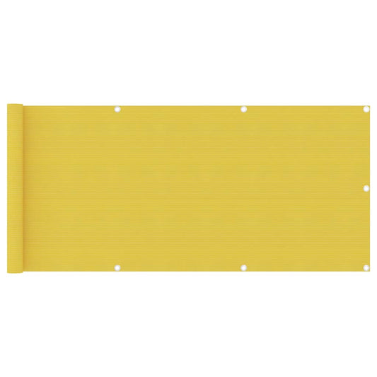 Berkfield Balcony Screen Yellow 75x300 cm HDPE