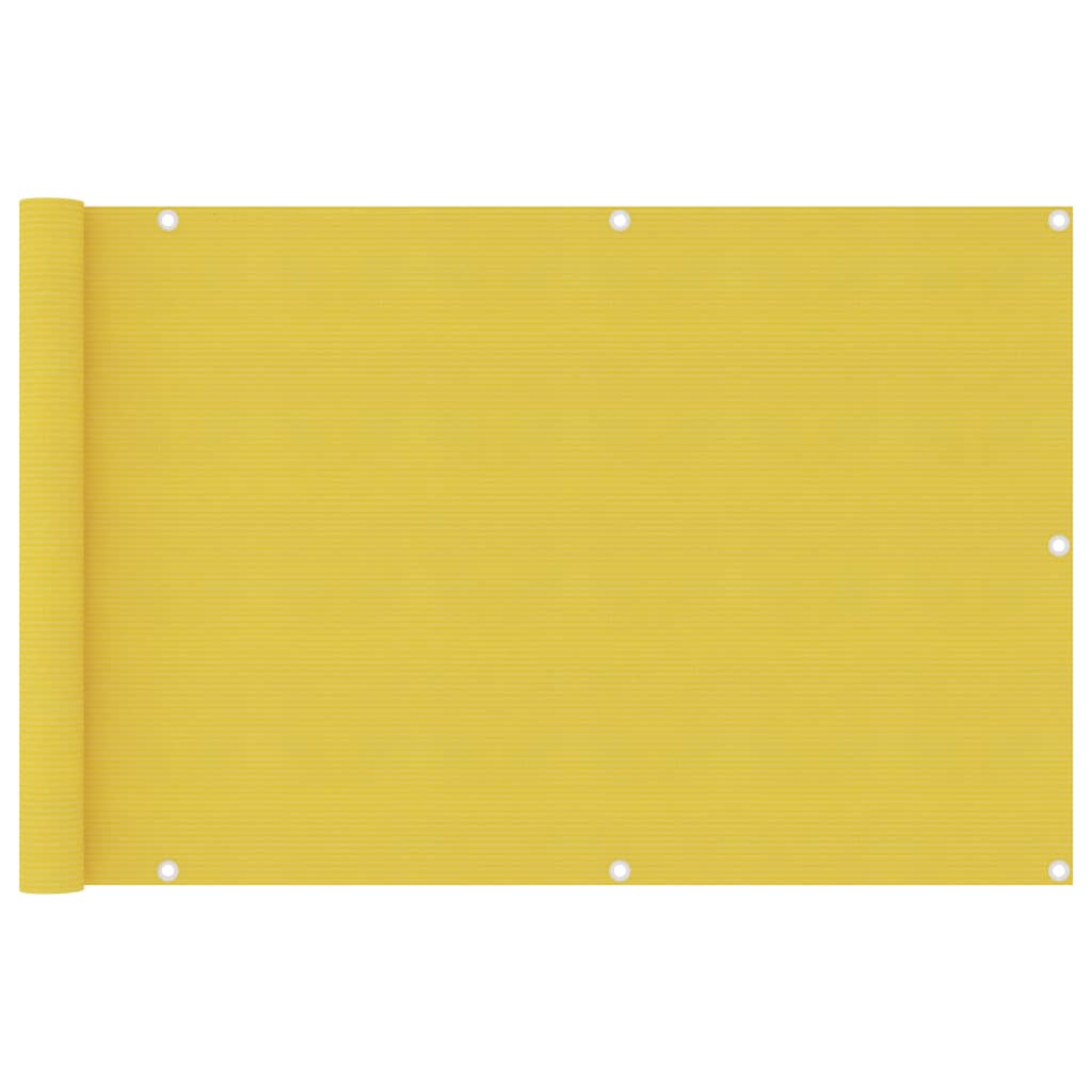 Berkfield Balcony Screen Yellow 90x400 cm HDPE