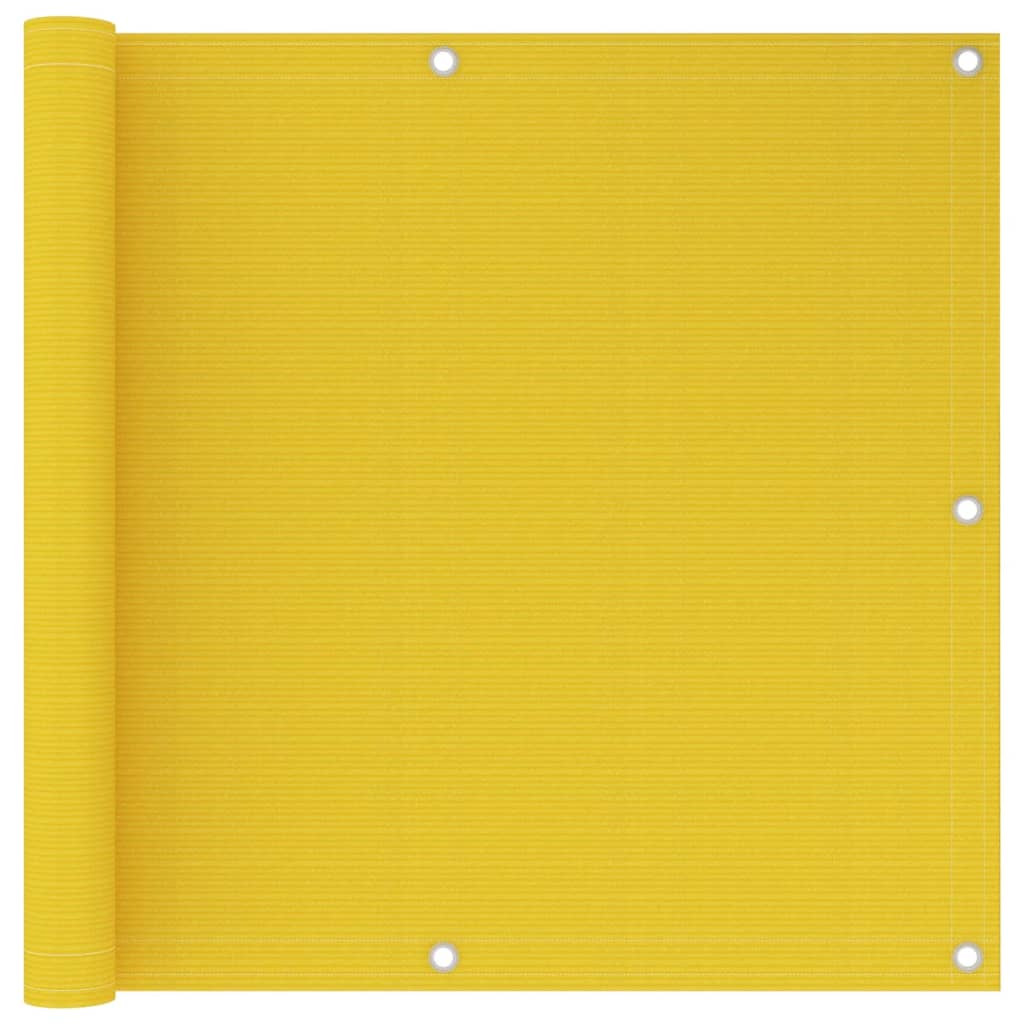 Berkfield Balcony Screen Yellow 90x600 cm HDPE