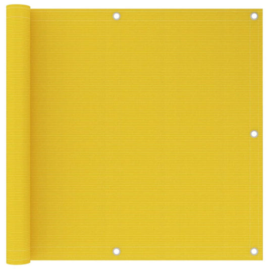 Berkfield Balcony Screen Yellow 90x600 cm HDPE