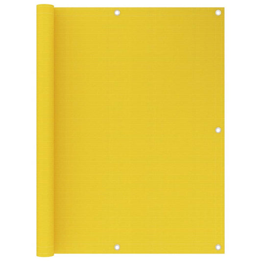 Berkfield Balcony Screen Yellow 120x300 cm HDPE