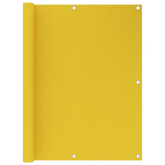 Berkfield Balcony Screen Yellow 120x400 cm HDPE